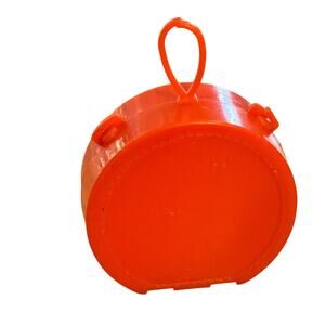 Barbie Tammy Doll VTG Red Suitcase Bag Purse Luggage Round Oval Plastic Hat Box